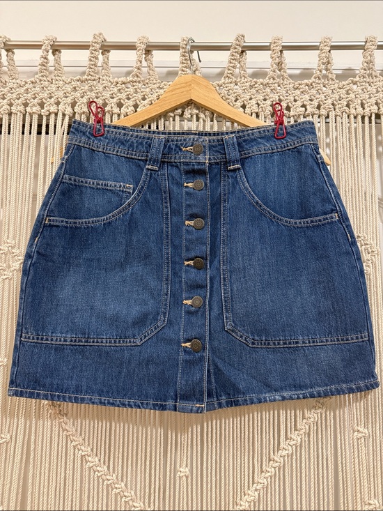 Old Navy Dresses & Skirts - Old Navy NWT Dark Blue Button-Front Denim Mini Skirt